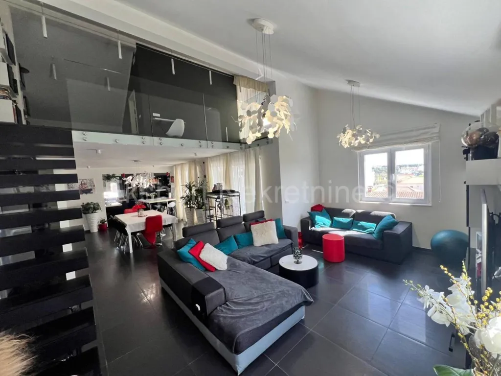 Séjour - Luxury Penthouse with Sea View in Trogir