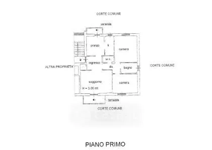 Floor Plan - Rearranged Apartment with Balcony in Grosseto