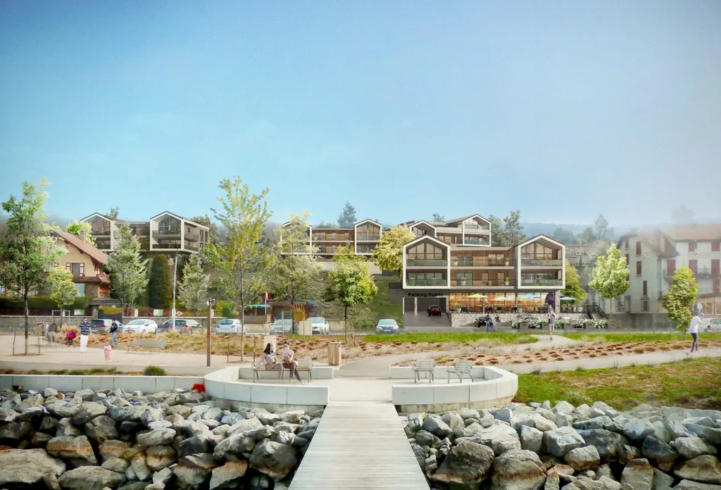 Lakefront Flat with Terrace near Lake Geneva