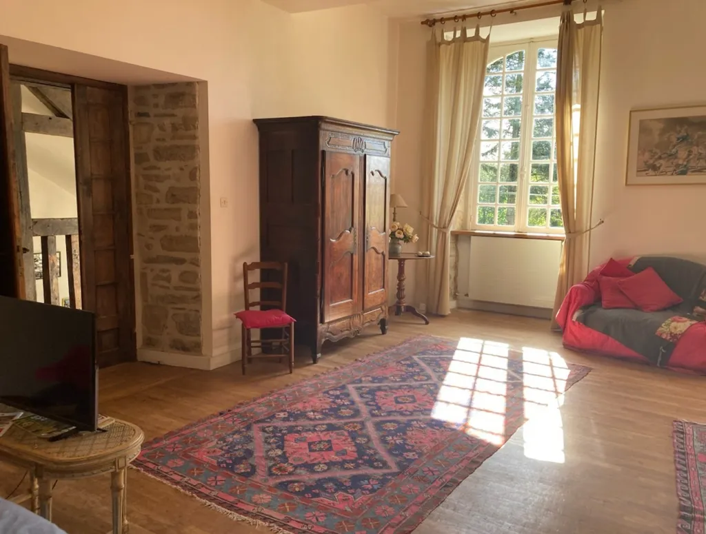Séjour - Maison de Caractère Ancien Prieuré à Melesse