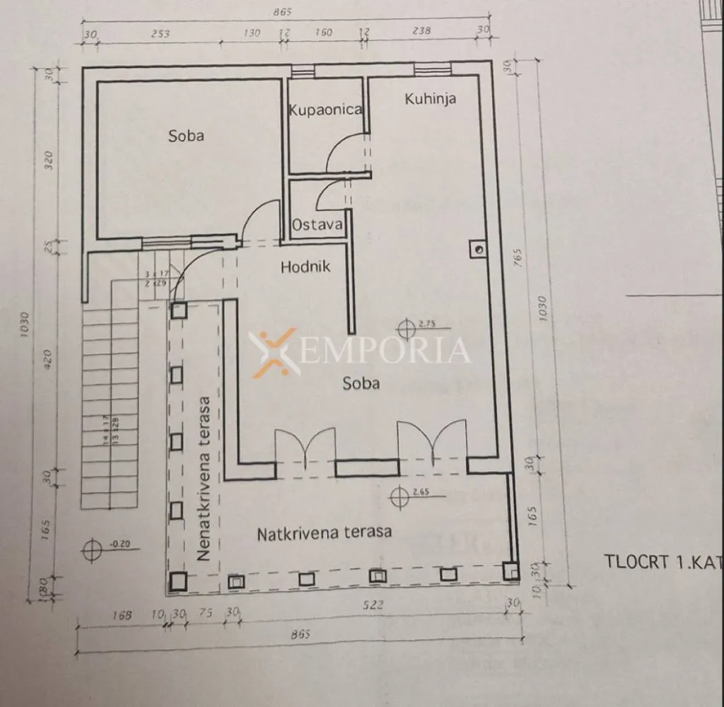Plan - Duplex House with Sea View on Vir Island