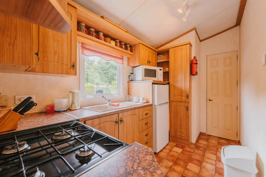 Cucina - Stacaravan with Garden in Tremelo Baal