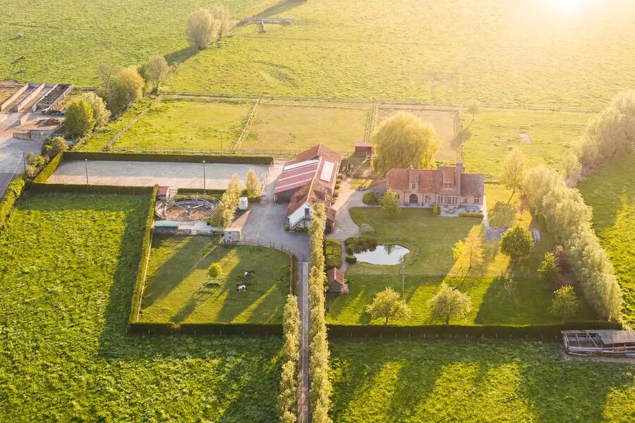 Vista aerea - Villa with Equestrian Facilities in Vinkt