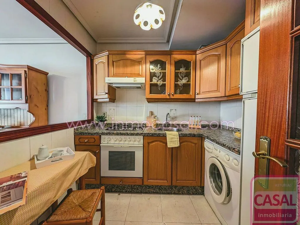 Köök - 1-Bed Flat with South-Facing Terrace in Mieres
