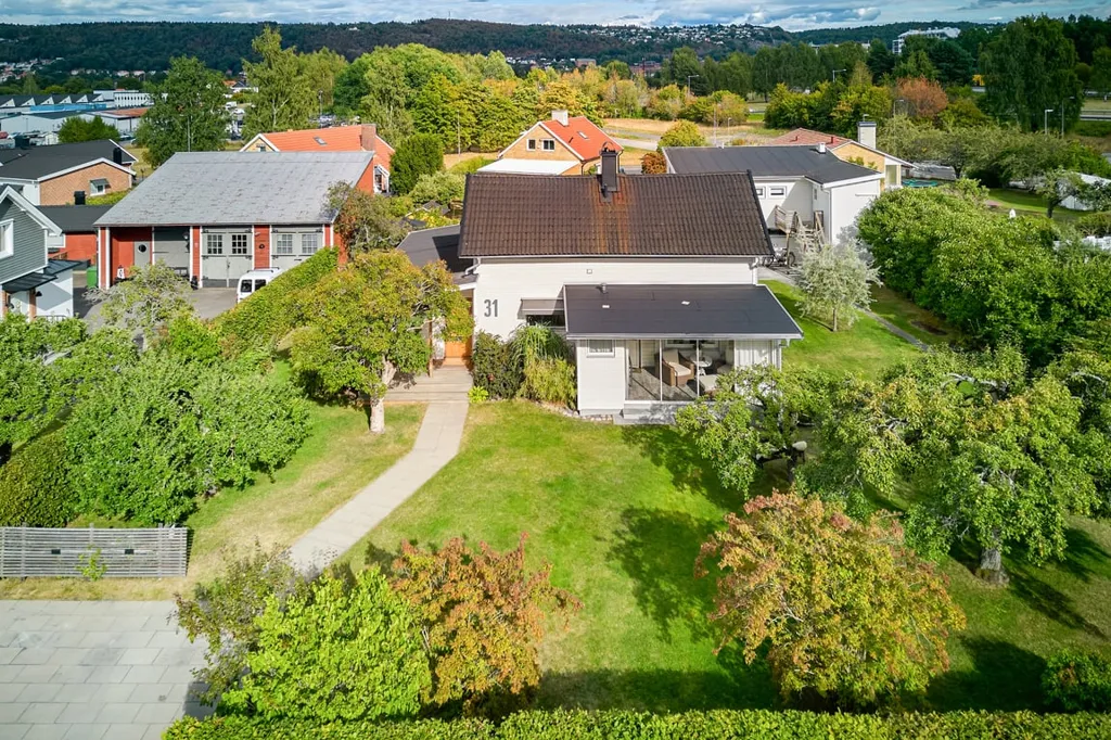 Aerial - Villa with Guest Apartment near Vättern