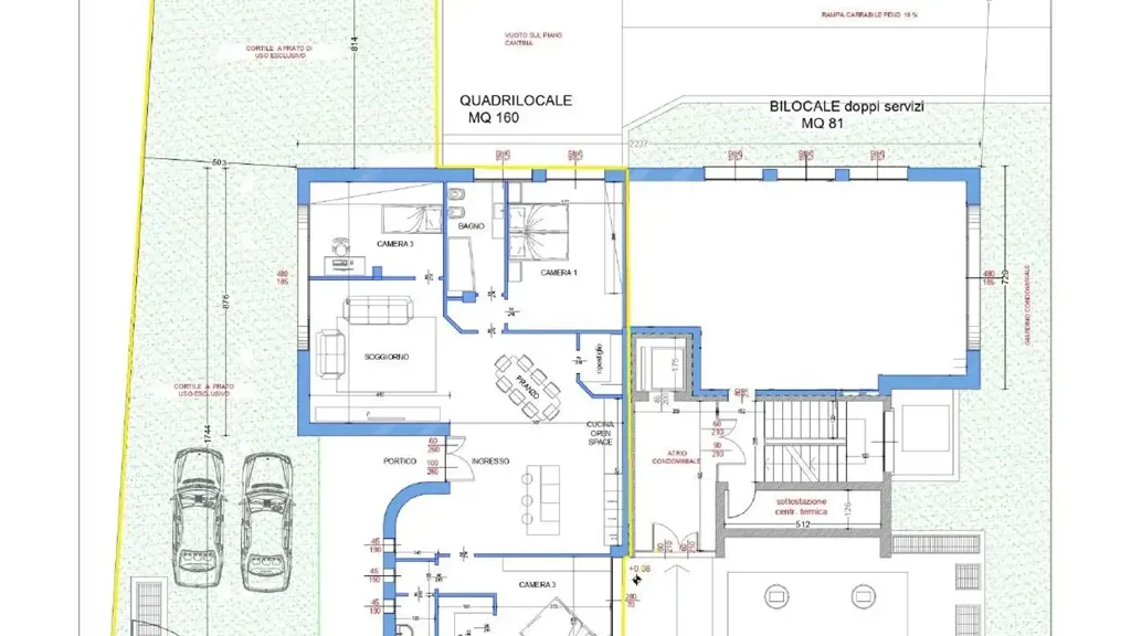 Plan - Designer Loft with Private Garden in Busto Arsizio