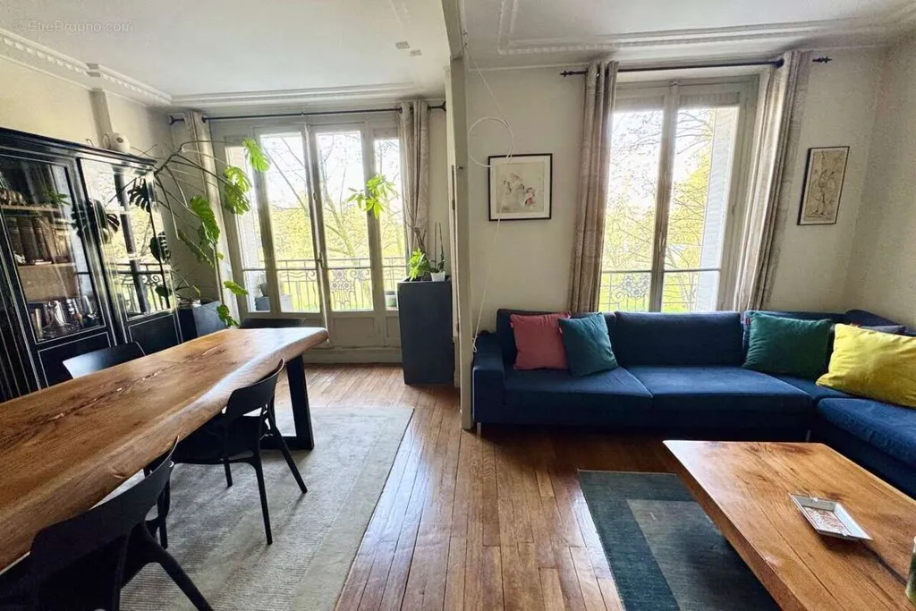 Séjour - Appartement Art Déco avec Balcon à Paris-17e