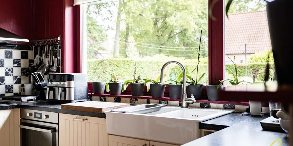Cucina - Bungalow with Jacuzzi in De Pinte
