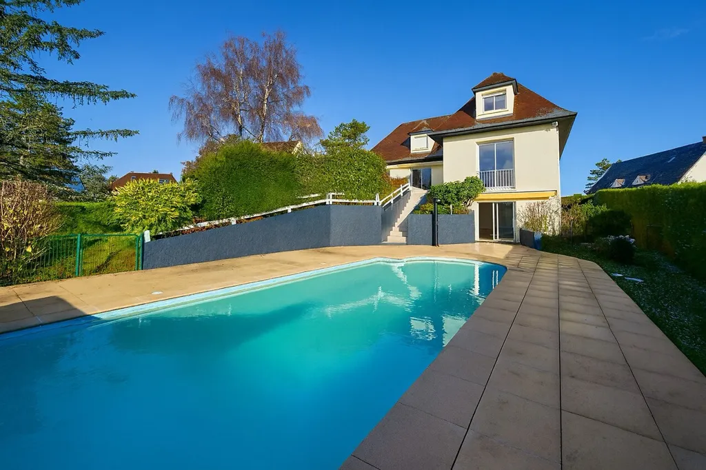 Pool - Architectural House with Pool in Darois