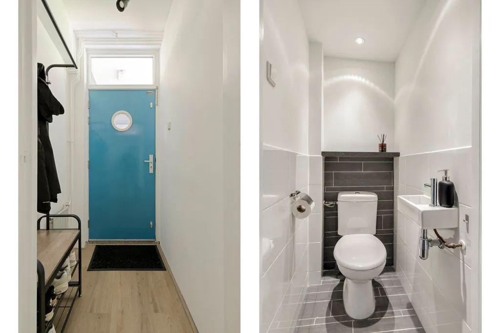 Salles de bain - Modern 3-Bedroom Flat with Balcony in Rotterdam