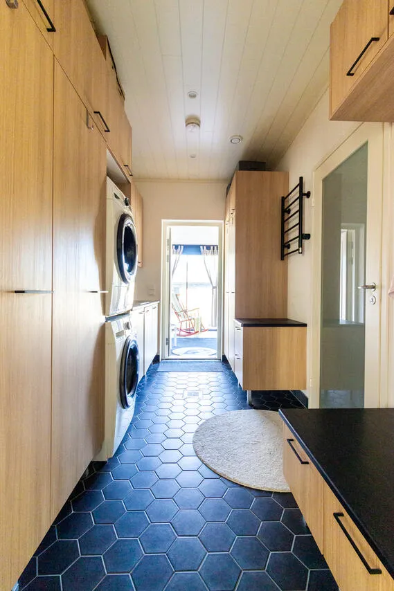 Buanderie - Modern Bungalow with Sauna in Quiet Area