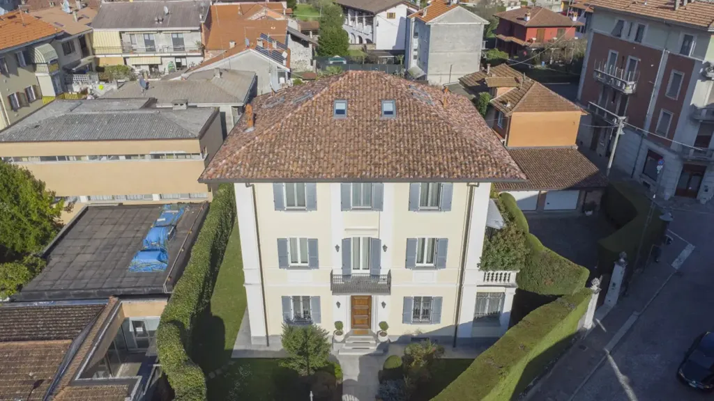 Vue aérienne - Historic Villa with Central Location in Grignasco
