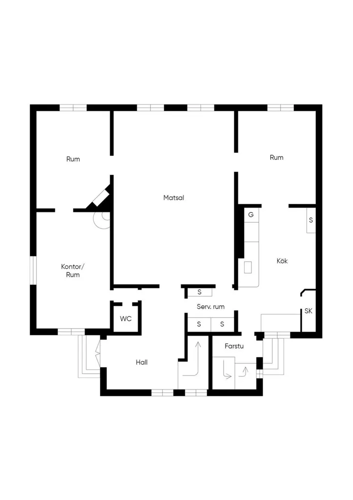 Plan - Villa with Fjärrvärme in Mariestad