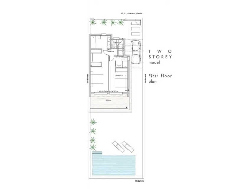 Plan - New Build Villa with Pool in Los Alcázares