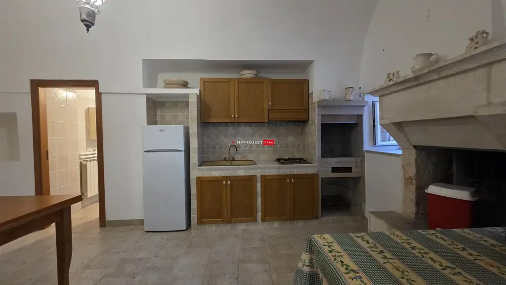 Kitchen - Restored Trullo with Garden in Cisternino