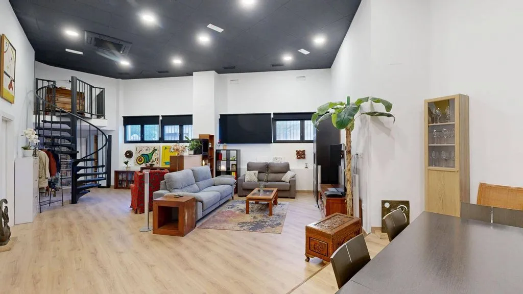 Séjour - Modern Loft with High Ceilings in Murcia