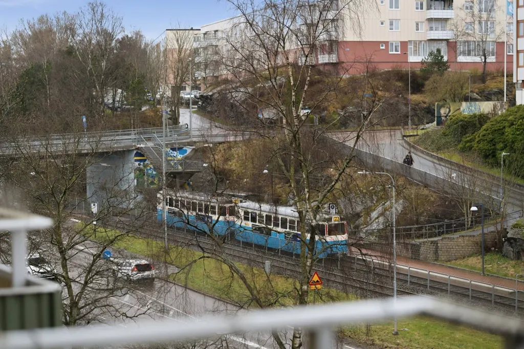 Vue aérienne - Spacious Two-Bedroom with Balcony in Göteborg