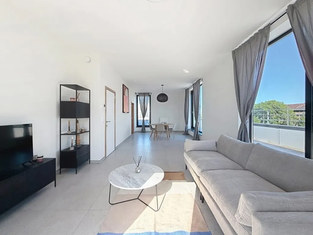 Séjour - Penthouse avec terrasse sud à Bruxelles