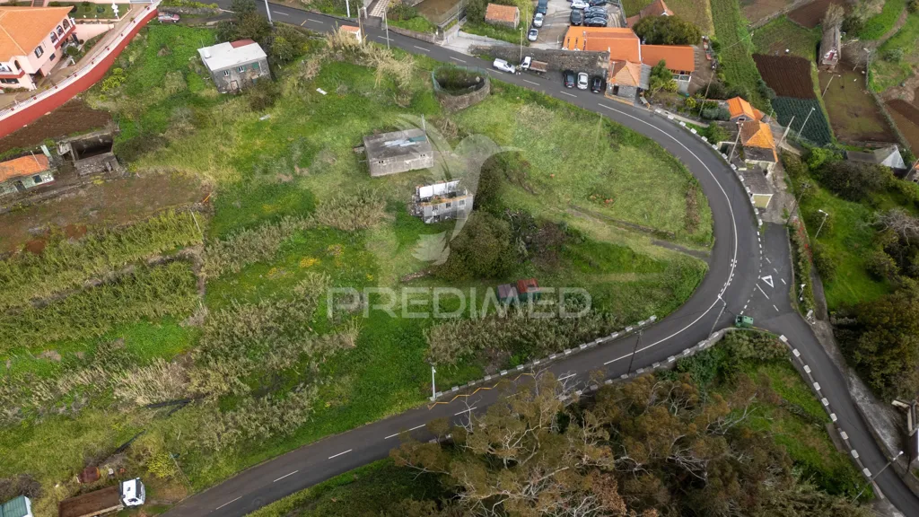Vue aérienne - Buildable Plot with Sea View in Caniço