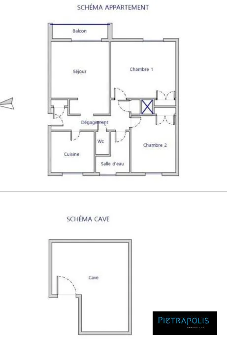 Plan - Appartement T3 avec Vue sur Parc à Oullins
