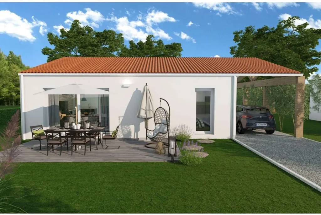 New Bioclimatic House with 717m² Plot in Saint-Laure