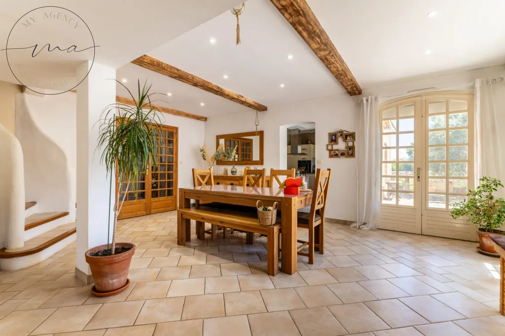 Sala da pranzo - Provençal Style House with Pool in Lignan-sur-Orb