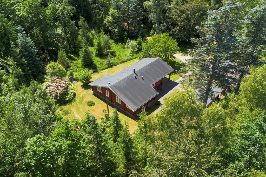 Aerial - Holiday Home with Large Garden in Sejs-Svejbæk