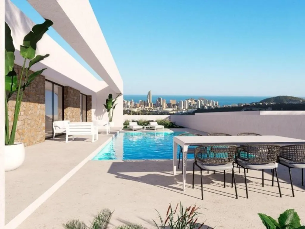 Piscine - Newly Built Villa with Sea View in Finestrat