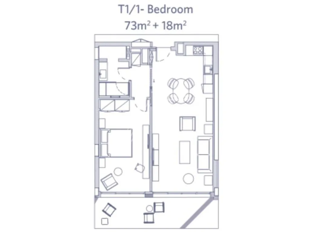 Plan - Luxury Flat with River View in Lisbon