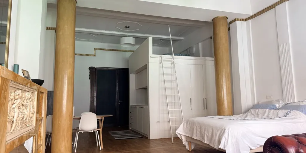 Schlafzimmer - Studio with Bondgenotenlaan View in Leuven