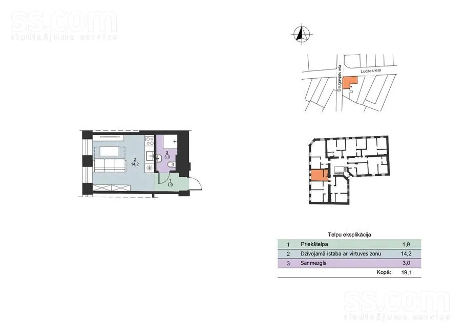Planimetria - Fully Renovated Flat in Riga Centre