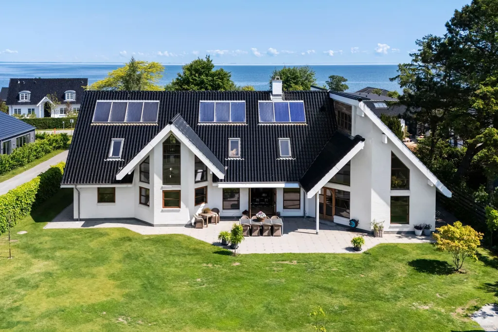 Aerial - Contemporary Villa with Garden in Køge