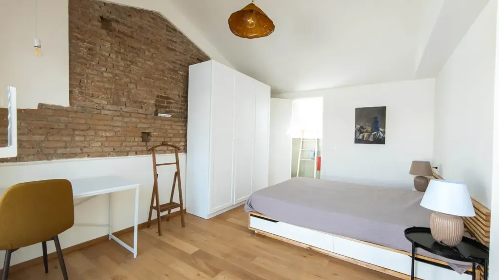 Bedrooms - Retrofitted Apartment with Terrace in Messina
