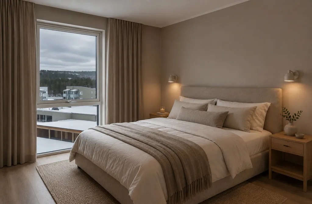 Bedrooms - Modern Apartment with Terrace in Alta