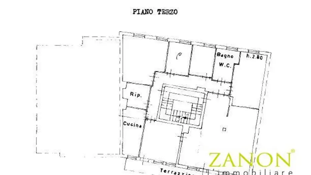 Plano - Attico with Terrace in Central Gorizia