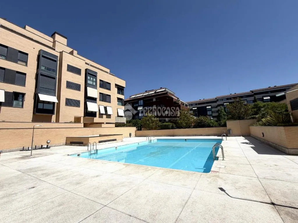 Pool - Penthouse with Terraces in Montecarmelo, Madrid