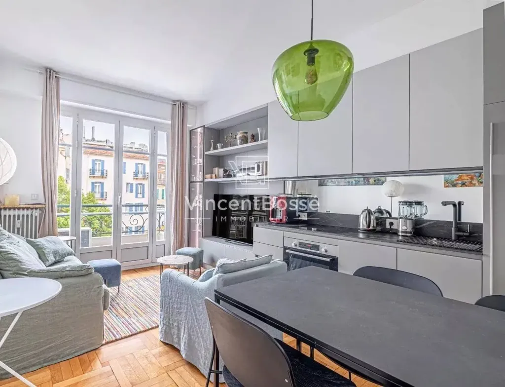 Kitchen - Renovated Apartment with Balcony in Nice