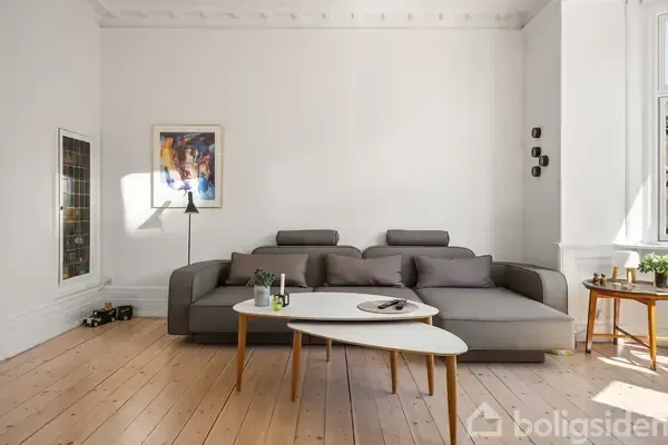 Séjour - Estate Flat with Balcony in Copenhagen V