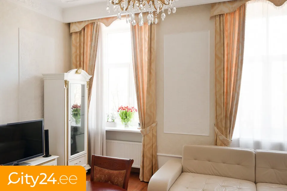 Soggiorno - Historic Apartment with Park View in Riga Centre