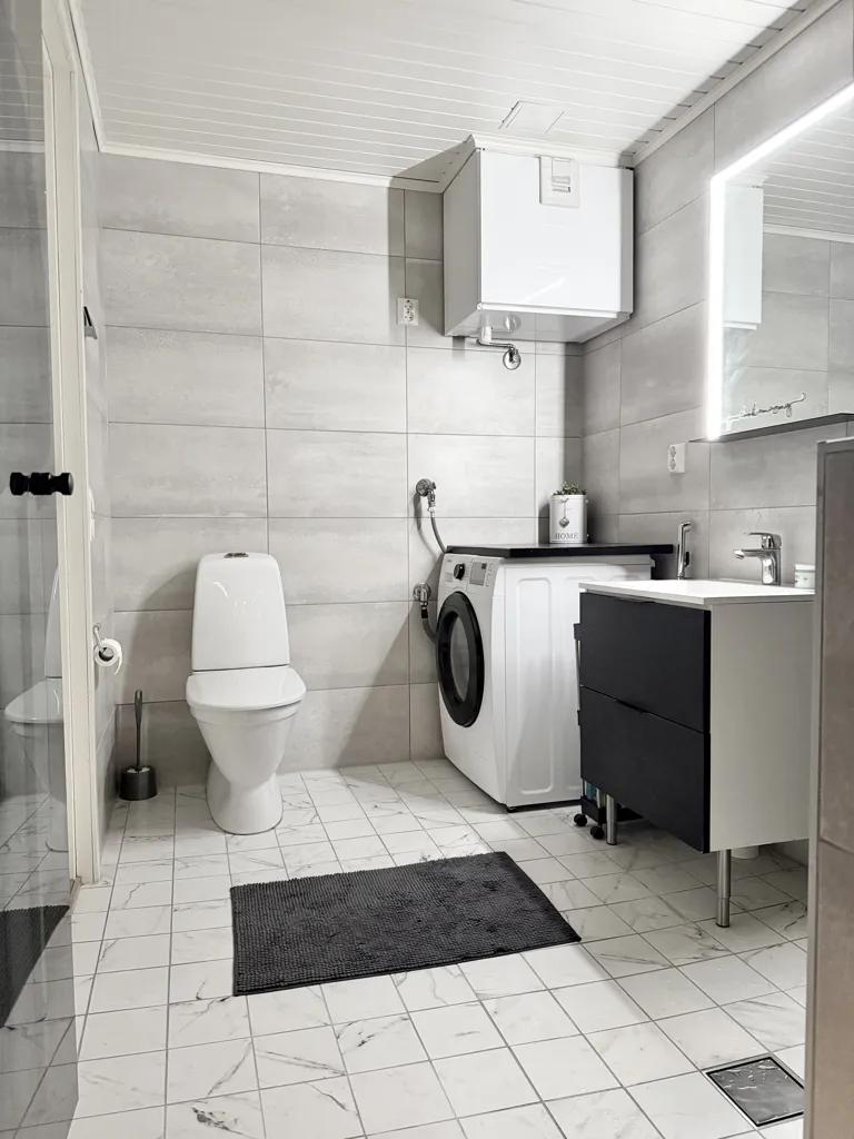 Vannitoad - Modern 1st Floor Apartment with Sauna in Kärki