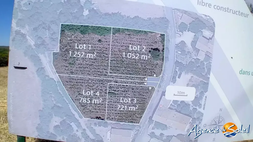 Plan - Terrain à Argens-Minervois près du Canal du Midi