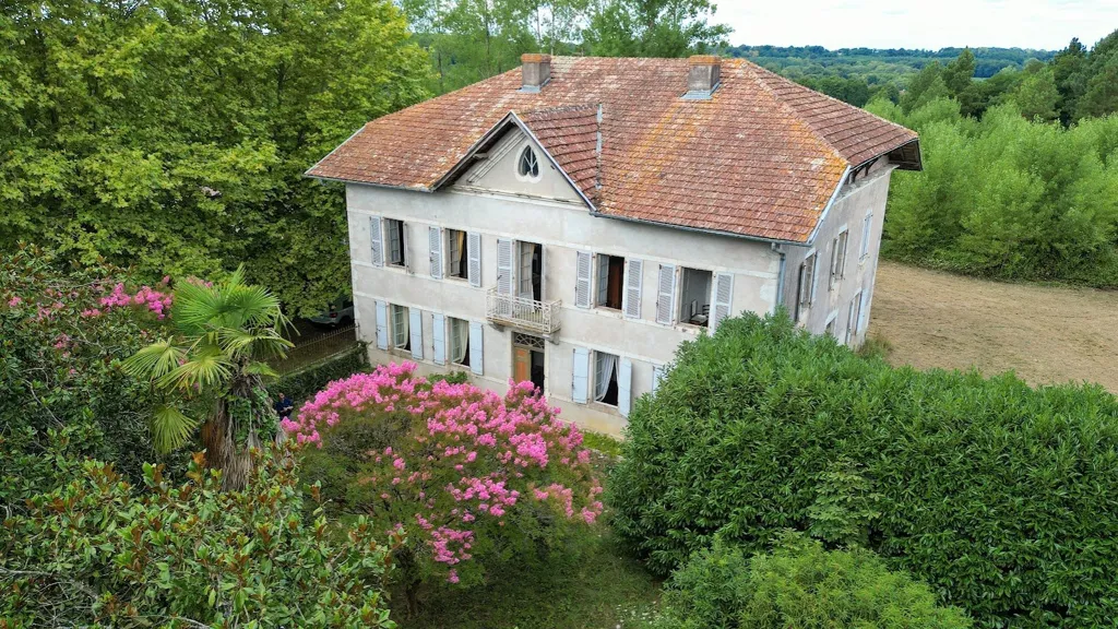 Õhuvaade - Seventeenth-Century Manor with Park in Dax Vicinity