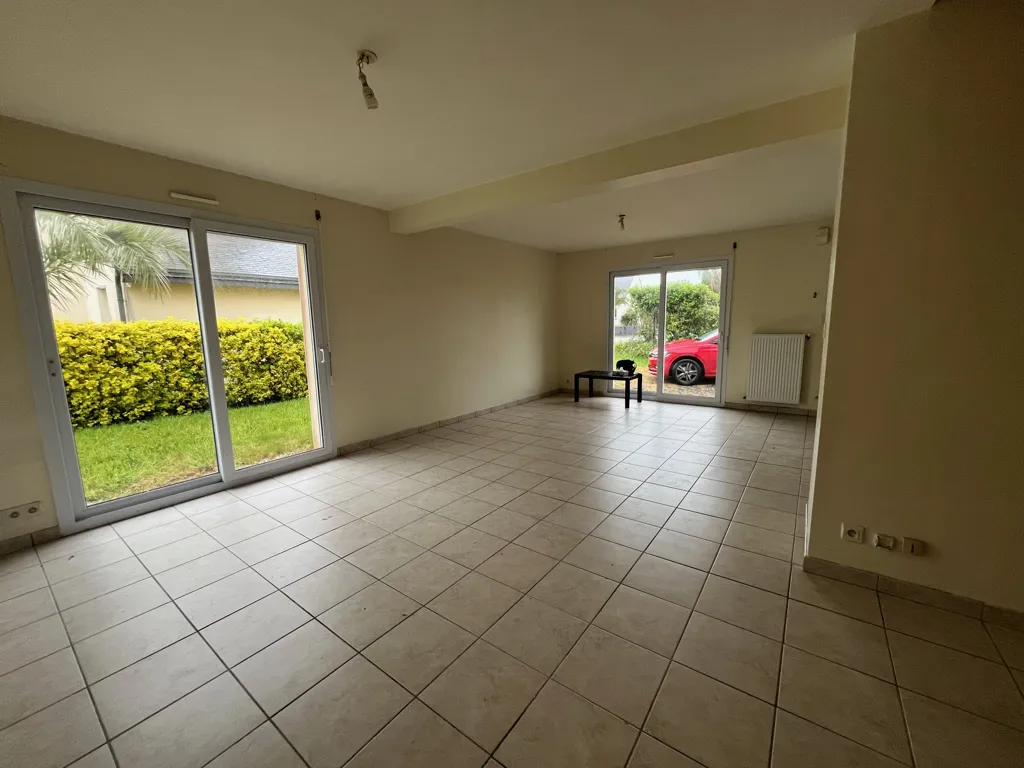Living Room - Five-Piece House with Garden in Loguivy Lès Lannion