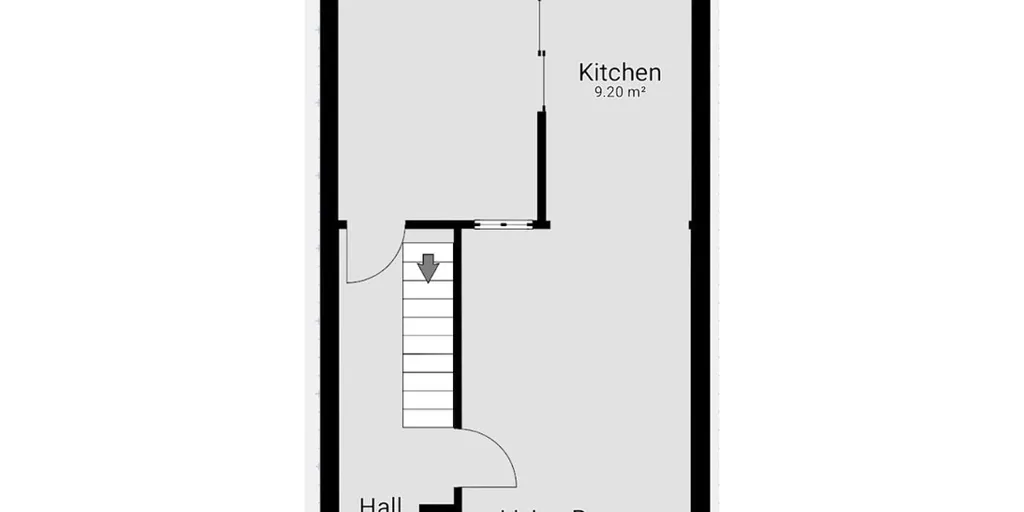 Plaan - Renovatable Terraced House with Garden in Mortsel
