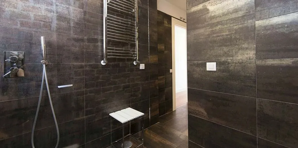 Salles de bain - Furnished Flat with Terrace in Tirso de Molina Square