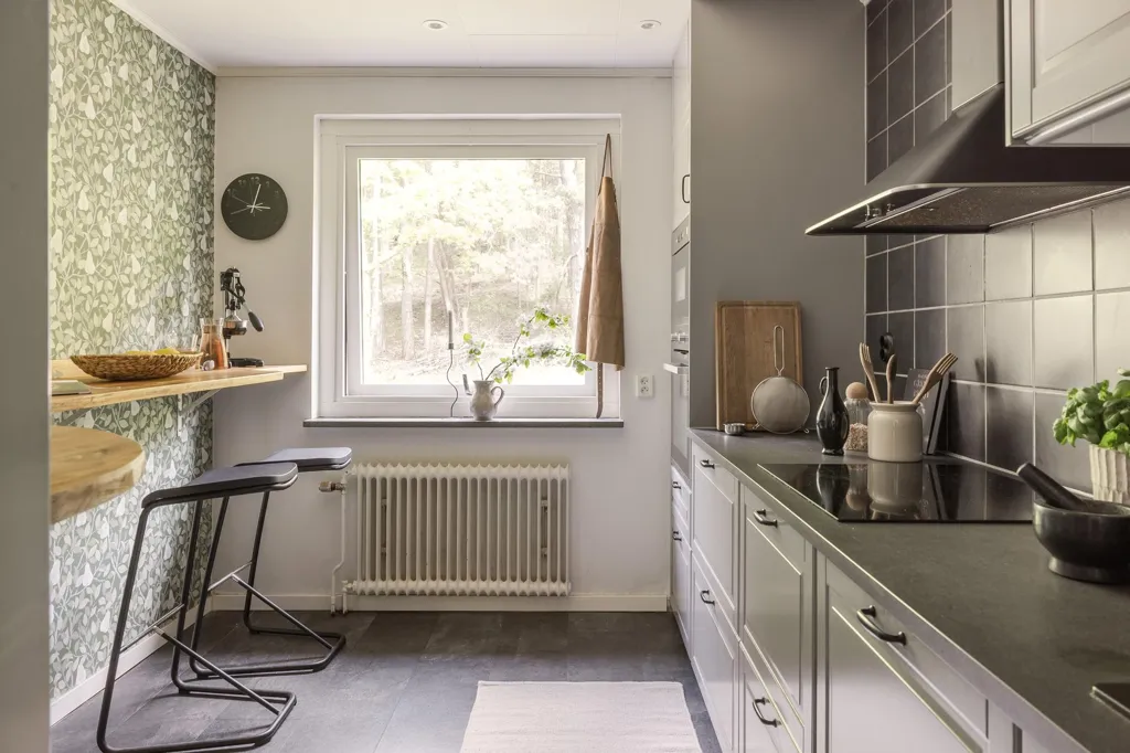 Köök - Apartment with Garden View in Surte