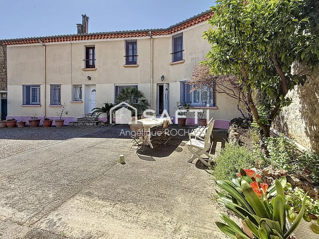 Jardin - Maison Vigneronne avec Piscine à Magalas
