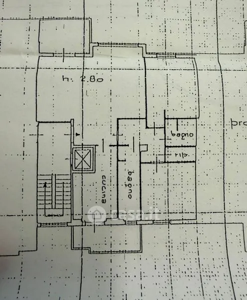 Plan - Five-Bedroom Apartment with Terrace in Florence