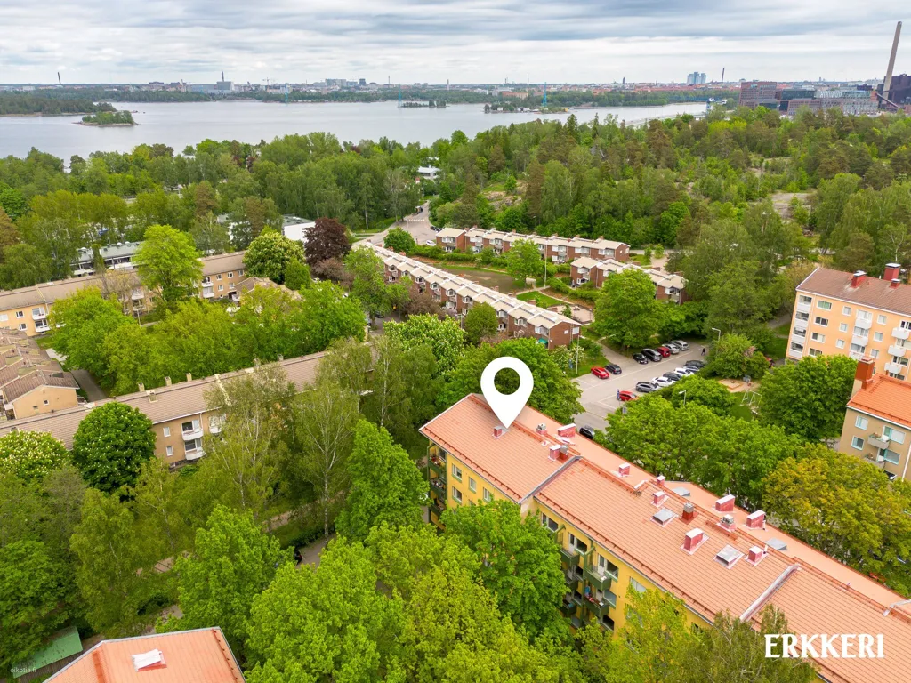 Vue aérienne - Modernised Flat with Metro Access in Lauttasaari