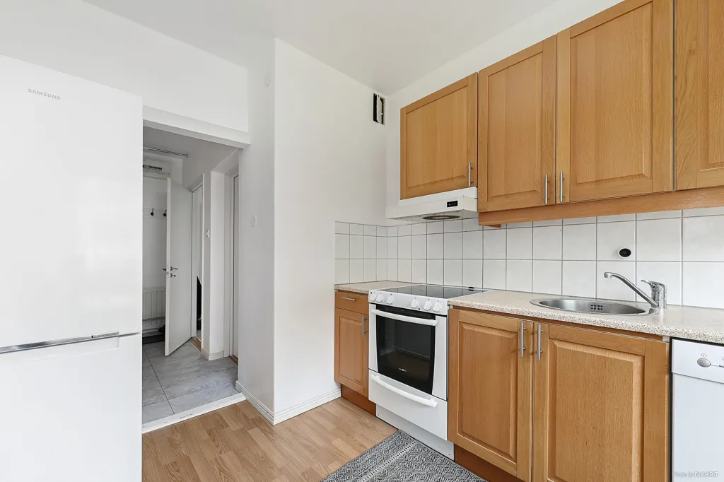 Köök - Apartment with Glazed Balcony in Borås